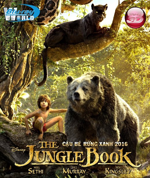 D295.The Jungle Book 2016 - Cậu Bé Rừng Xanh 3D25G (DTS-HD MA 7.1)